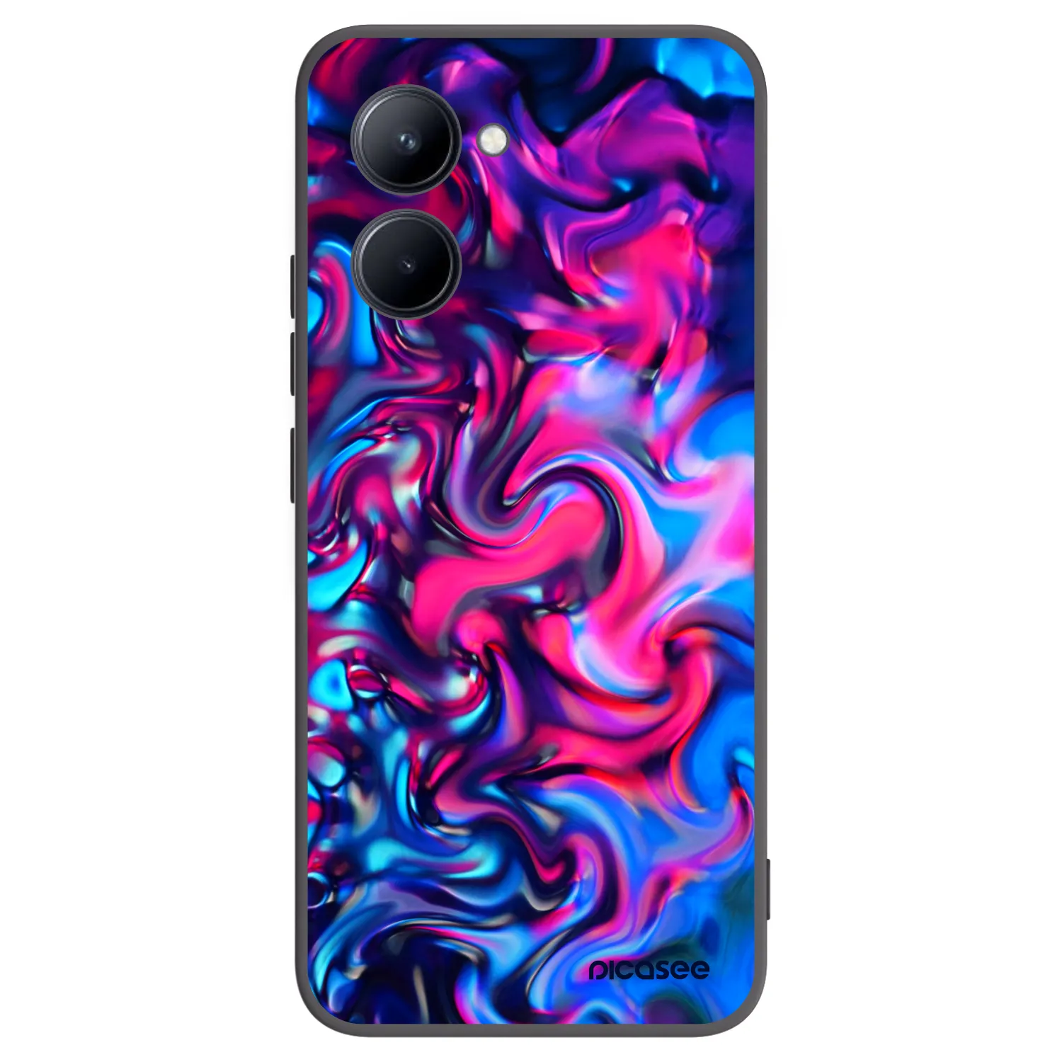 Picasee husă neagră din silicon pentru Realme C33 (2023) - Redlight