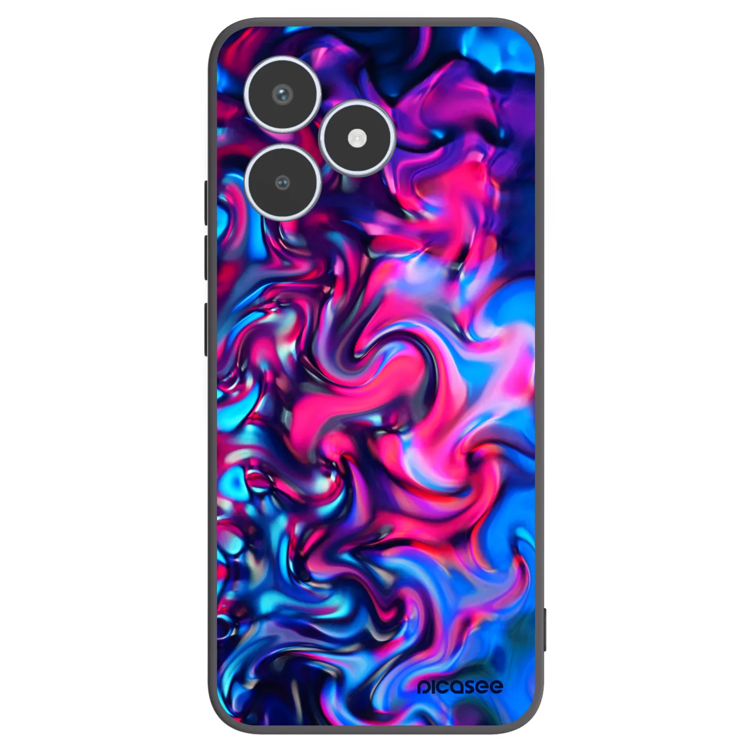 Picasee husă neagră din silicon pentru Realme C53 - Redlight