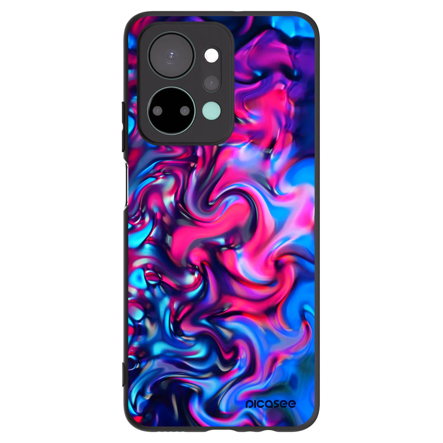 Picasee husă neagră din silicon pentru Honor X7a - Redlight