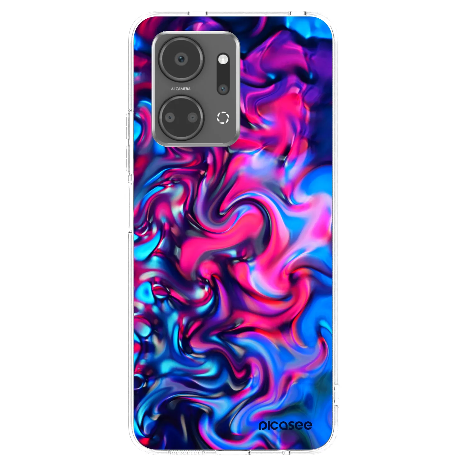 Picasee husă transparentă din silicon pentru Honor X7a - Redlight
