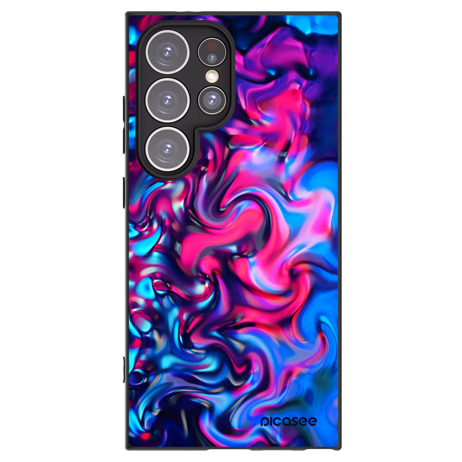 Picasee husă neagră din silicon pentru Samsung Galaxy S24 Ultra S928B 5G - Redlight