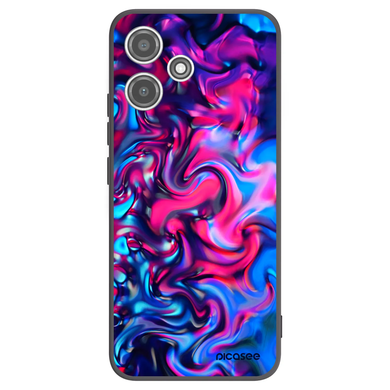 Picasee husă neagră din silicon pentru Xiaomi Redmi 12 5G - Redlight