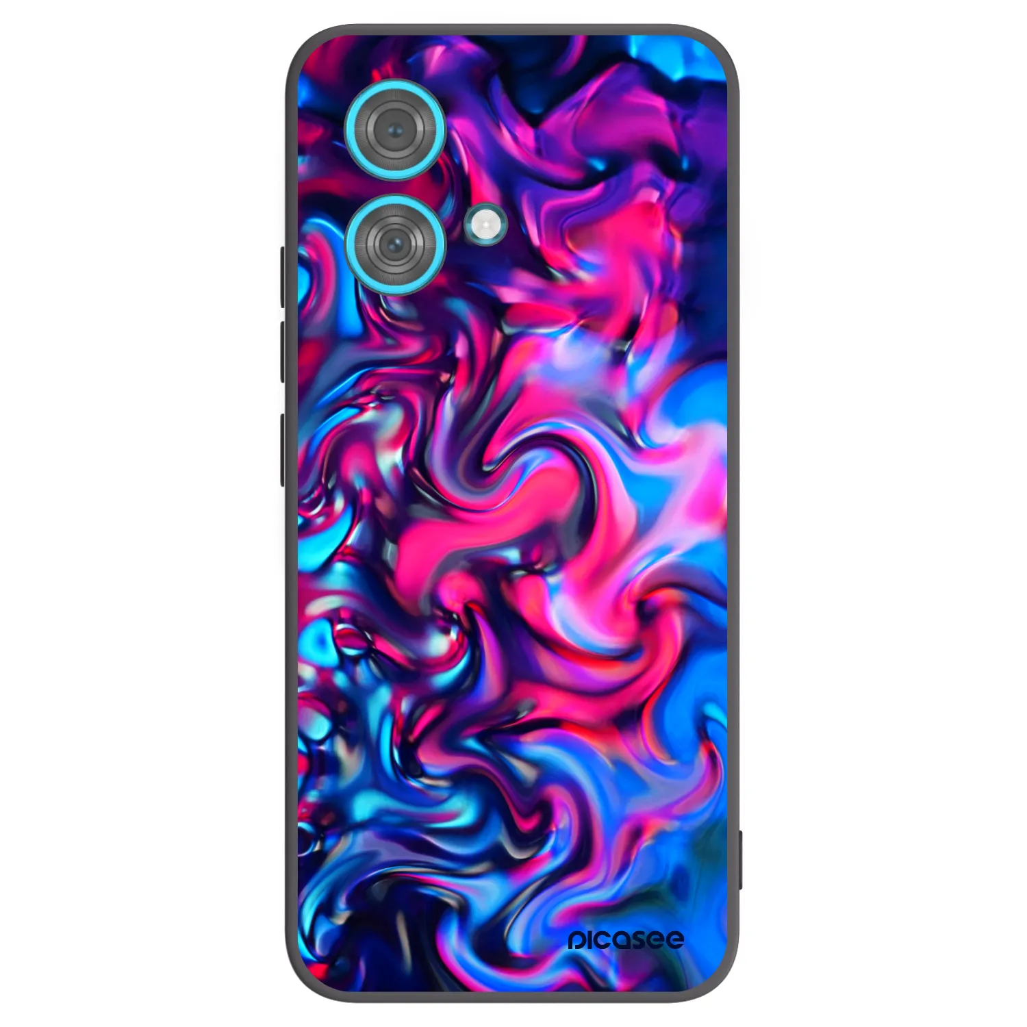 Picasee husă neagră din silicon pentru Motorola Edge 40 Neo - Redlight