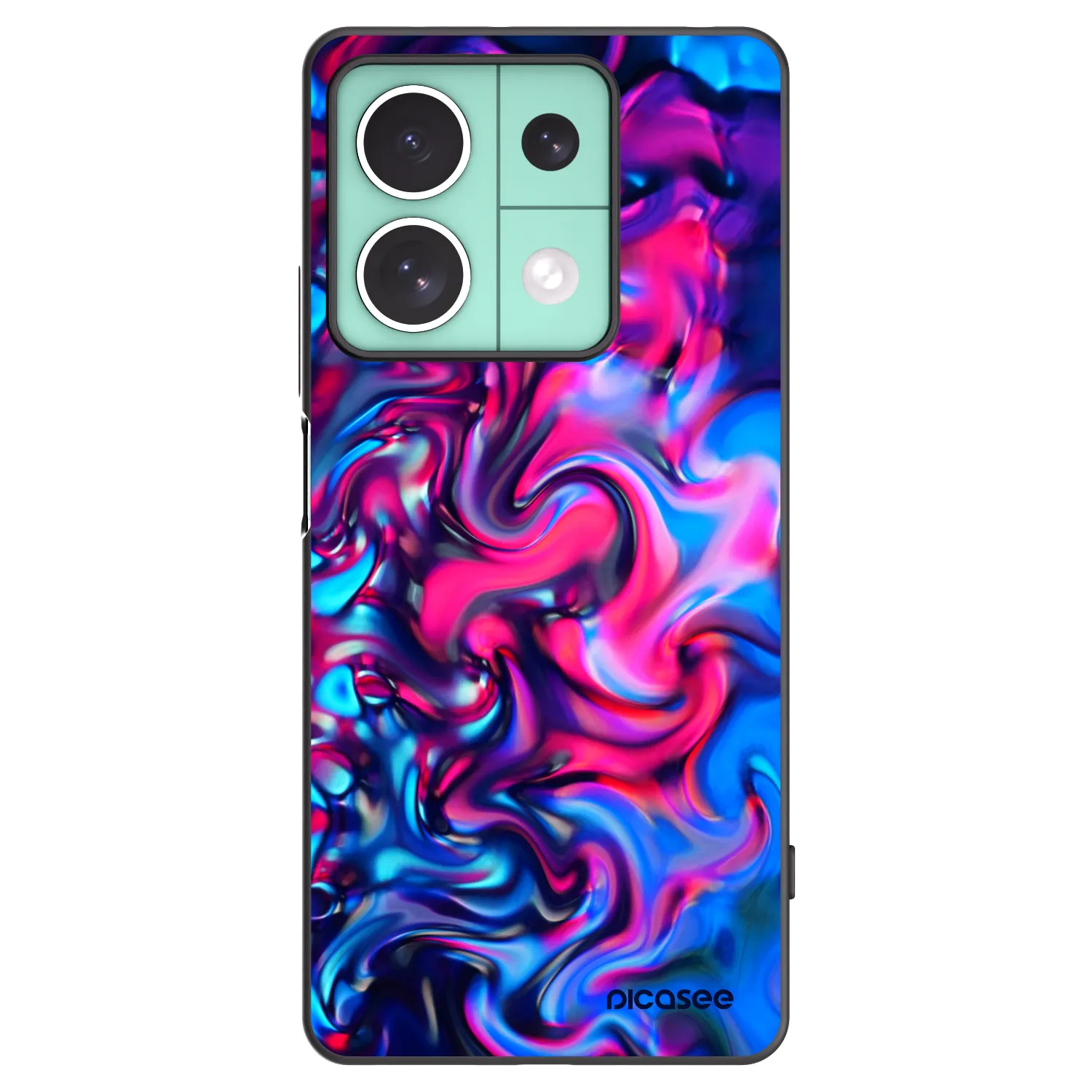 Picasee husă neagră din silicon pentru Xiaomi Redmi Note 13 5G - Redlight