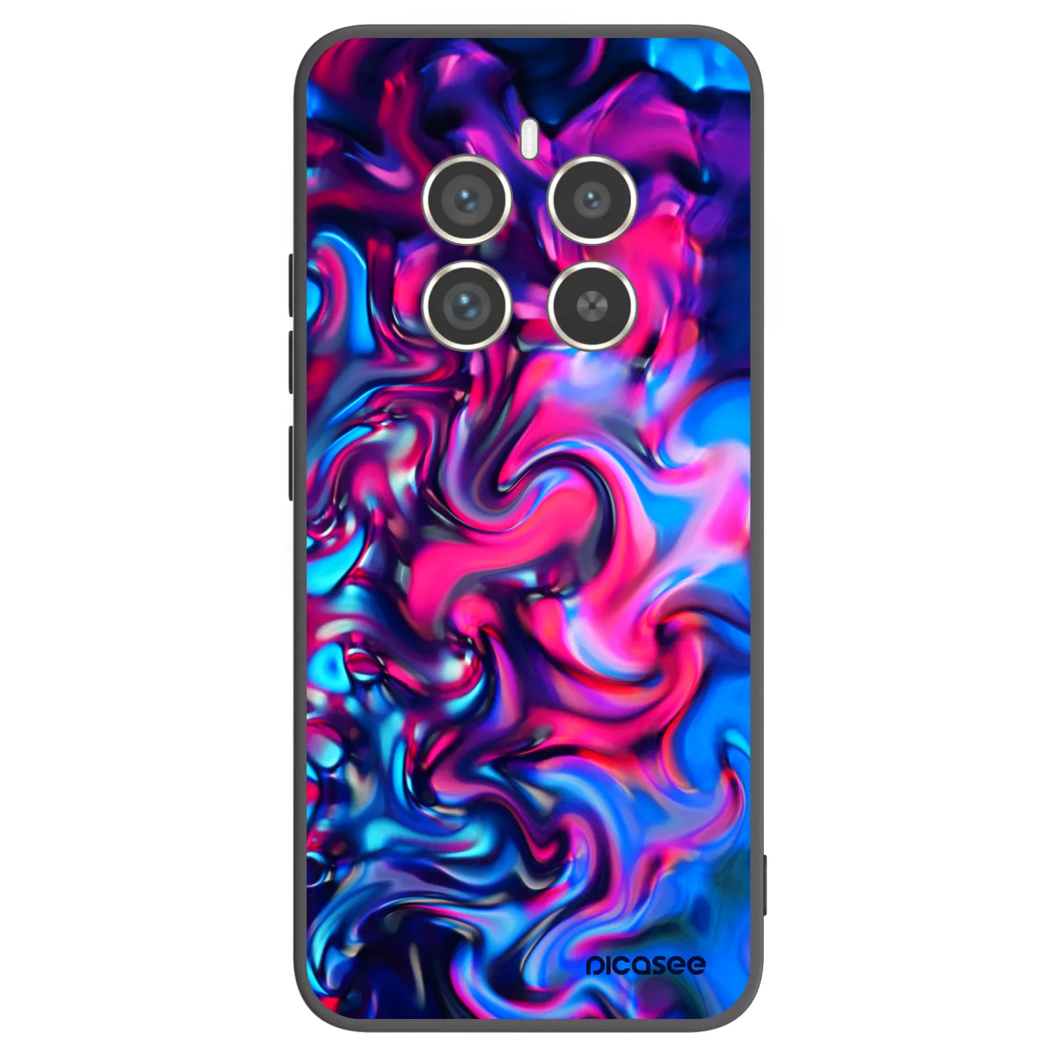 Picasee husă neagră din silicon pentru Realme 12 Pro 5G - Redlight