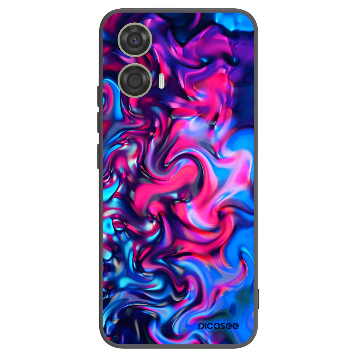 Picasee husă neagră din silicon pentru Motorola Moto G24 - Redlight