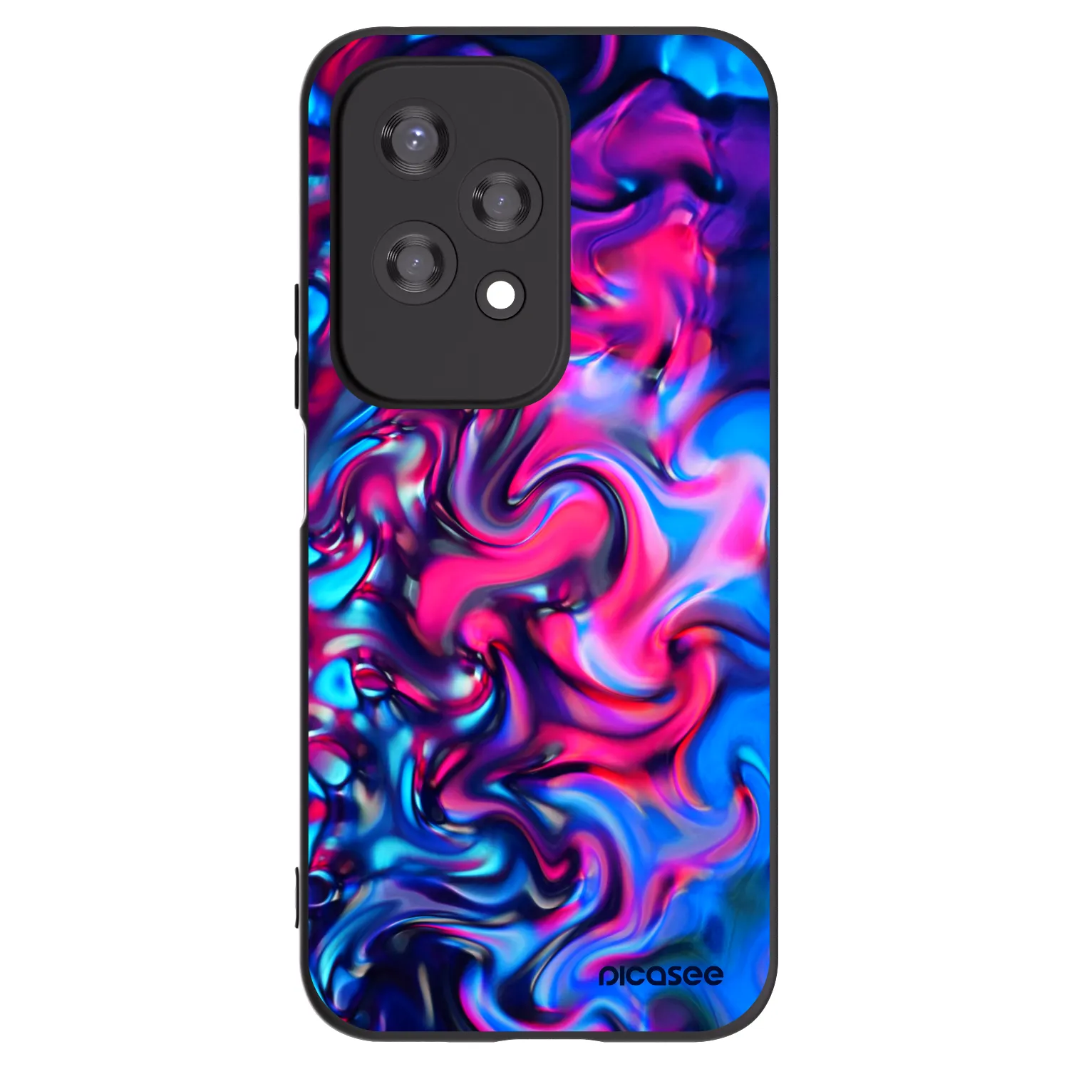 Picasee husă neagră din silicon pentru Honor 200 Lite - Redlight
