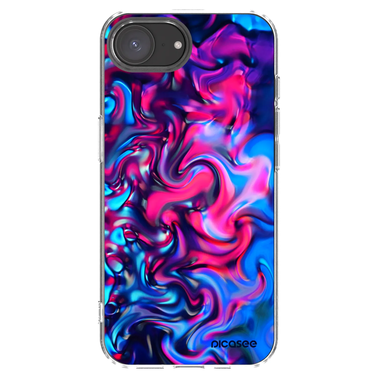 Picasee husă transparentă din silicon pentru Apple iPhone 16e - Redlight