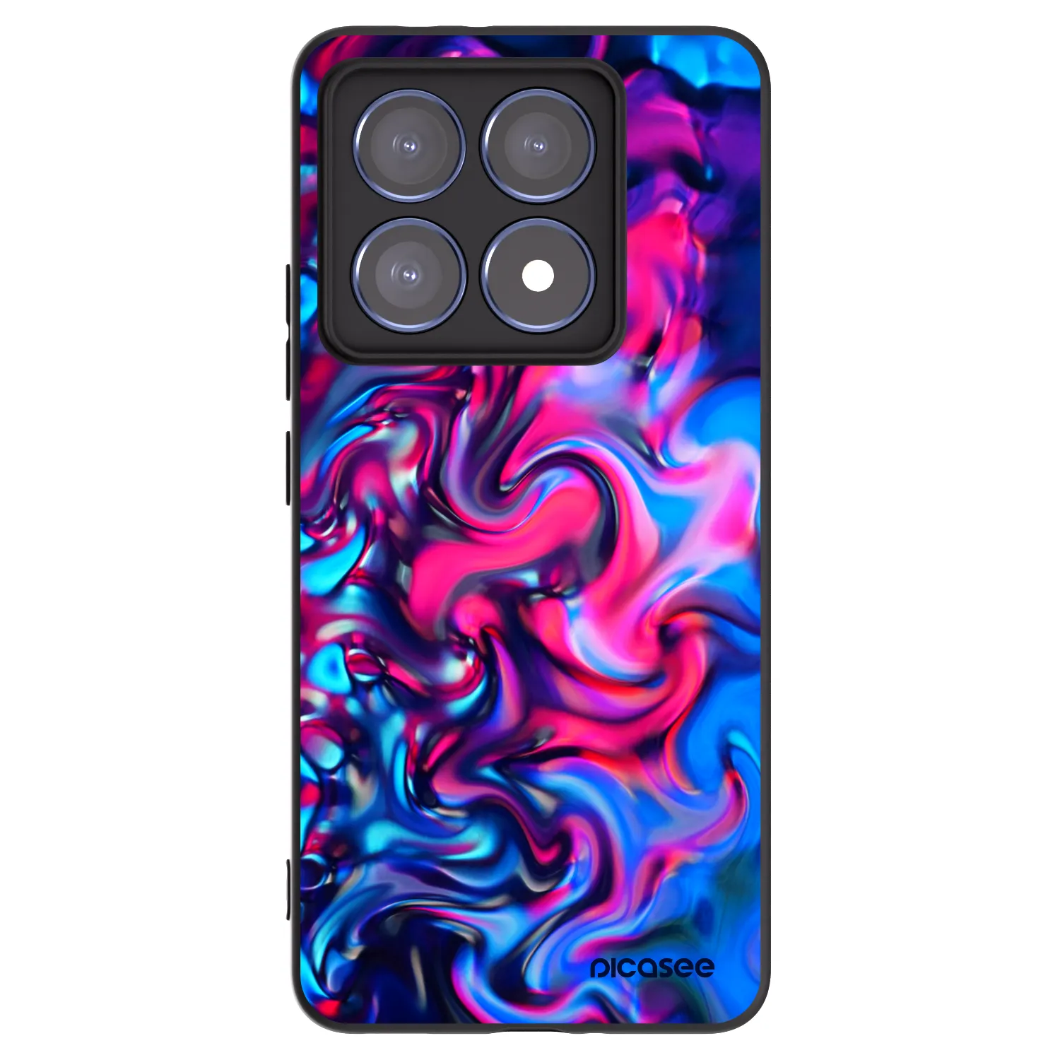 Picasee husă neagră din silicon pentru Xiaomi 14T Pro - Redlight