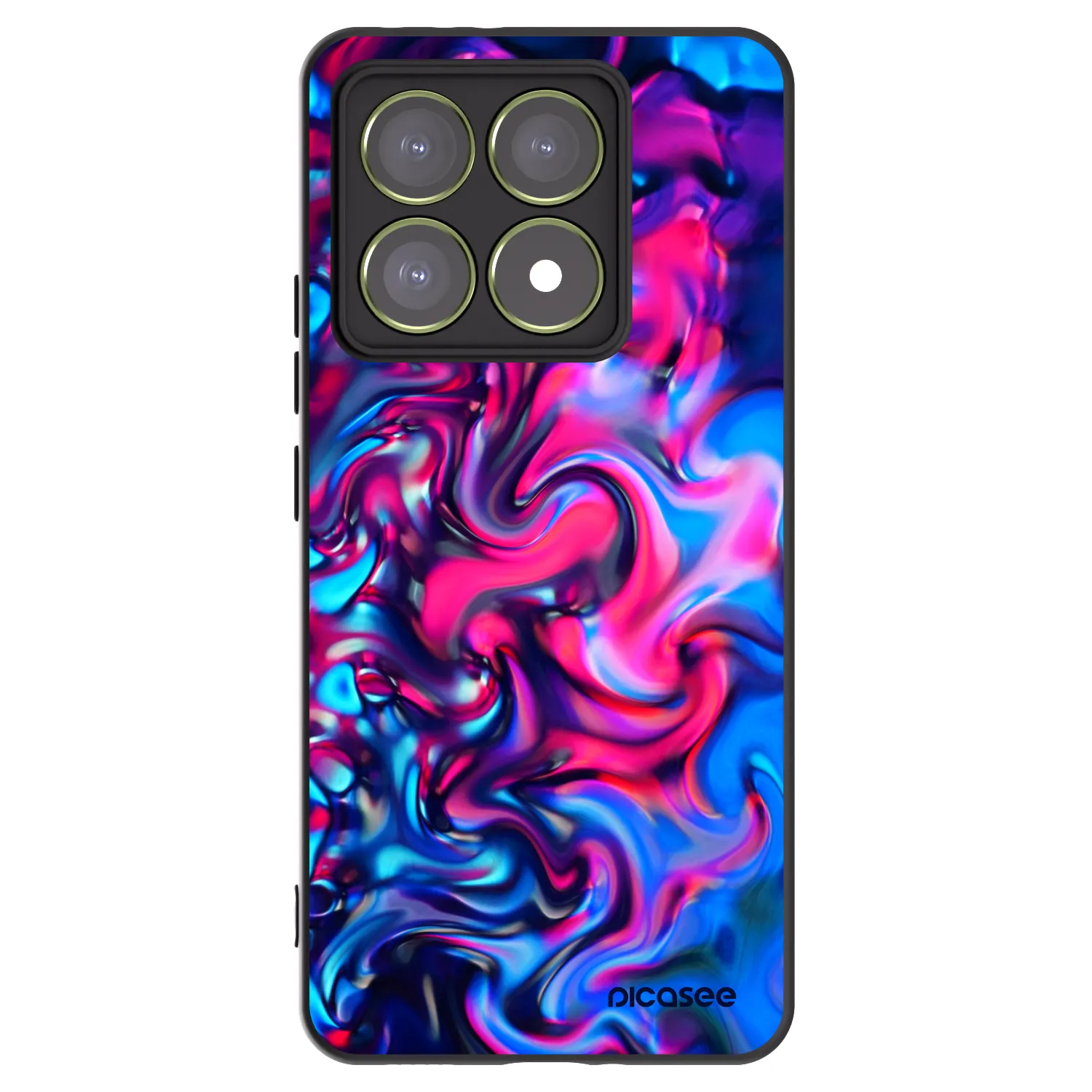 Picasee husă neagră din silicon pentru Xiaomi 14T - Redlight