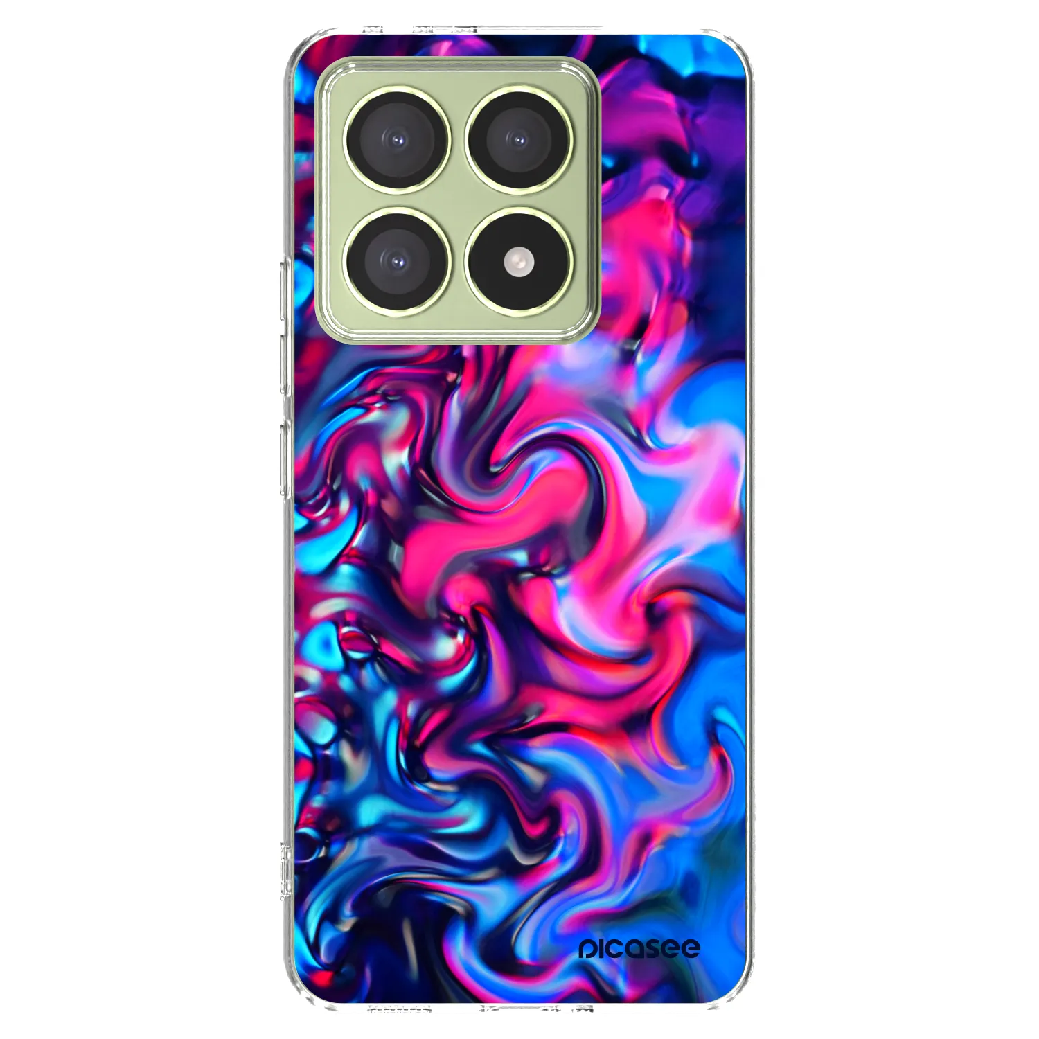 Picasee husă transparentă din silicon pentru Xiaomi 14T - Redlight