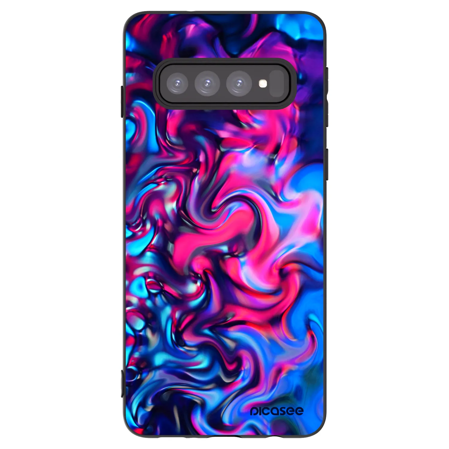 Picasee husă neagră din silicon pentru Samsung Galaxy S10 G973 - Redlight