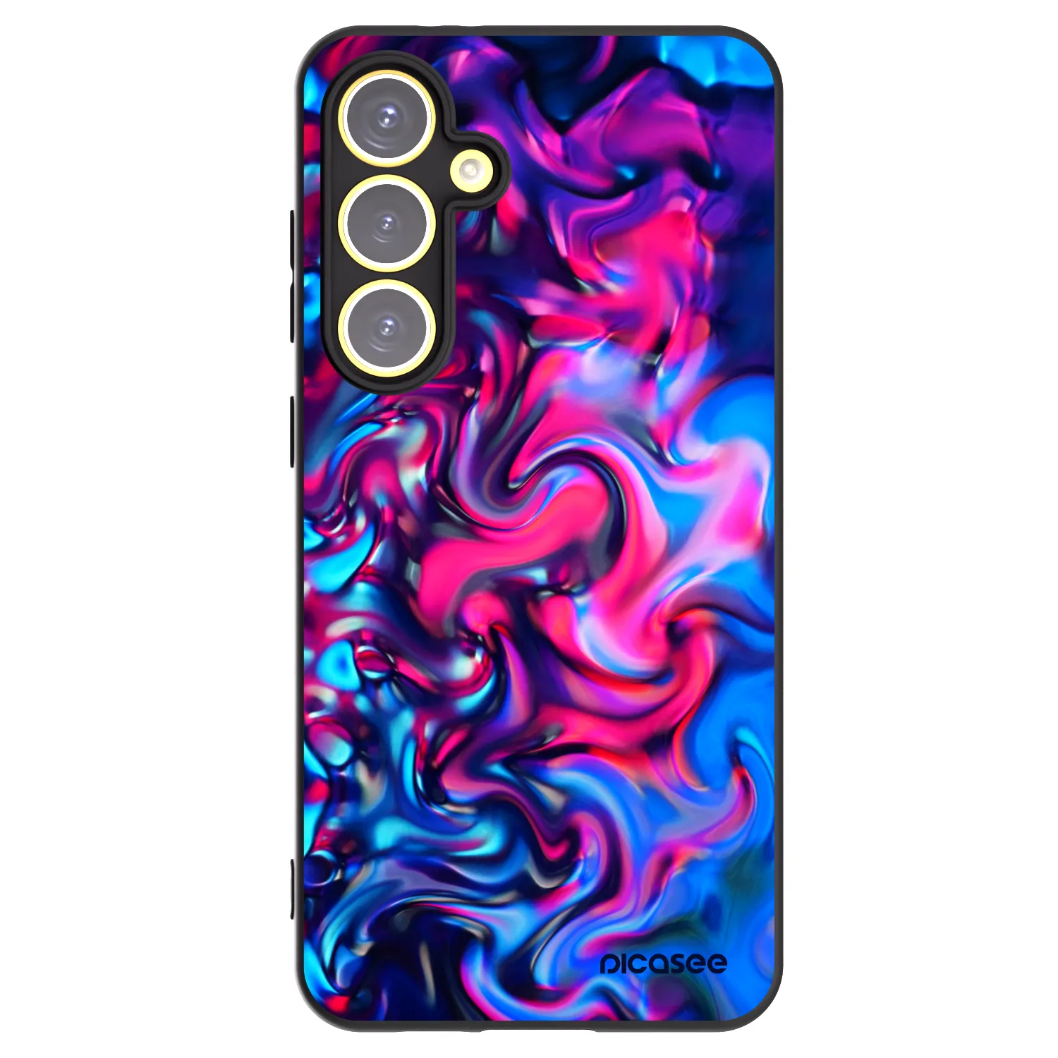 Picasee husă neagră din silicon pentru Samsung Galaxy S24 FE S721B - Redlight