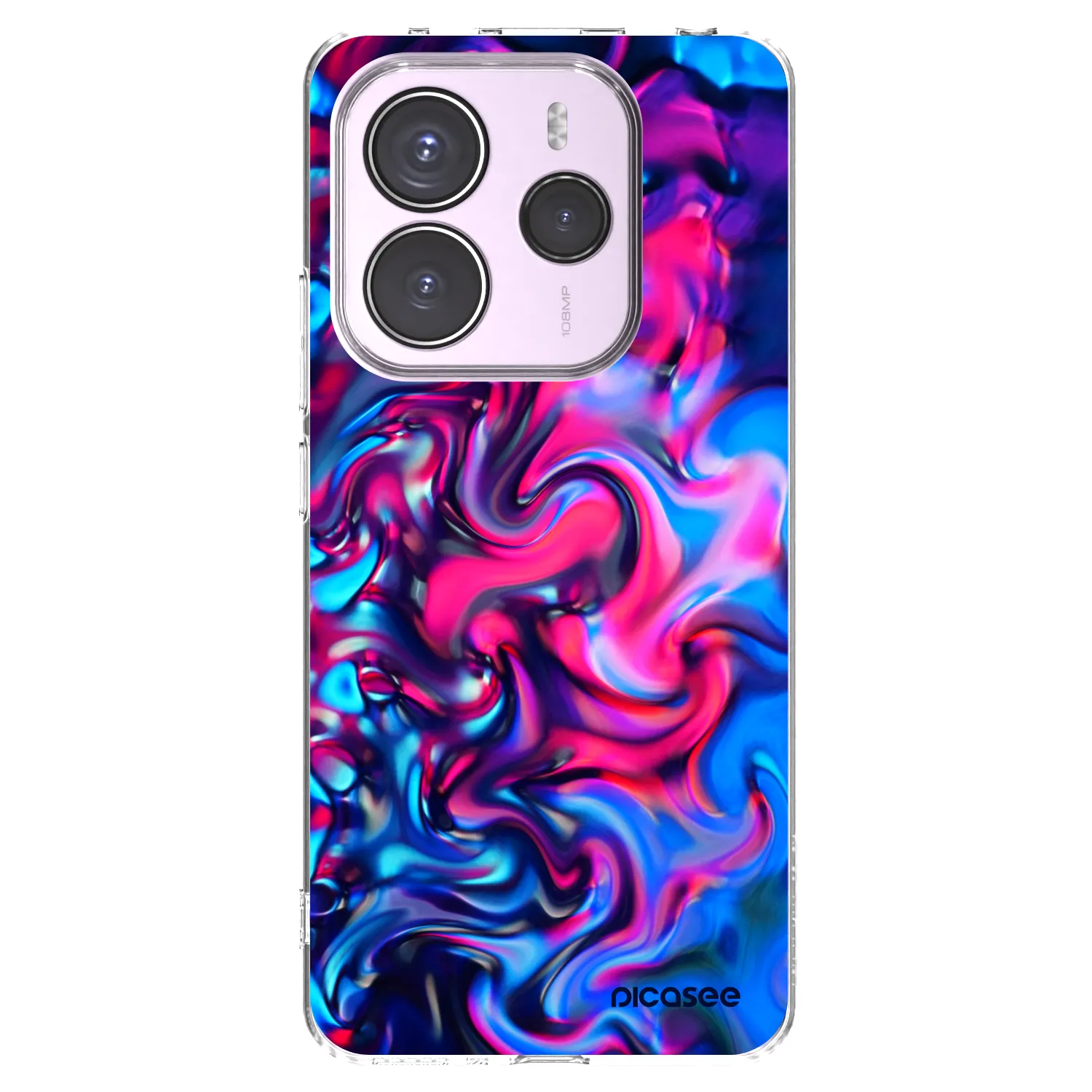 Picasee husă transparentă din silicon pentru Xiaomi Redmi Note 14 5G - Redlight