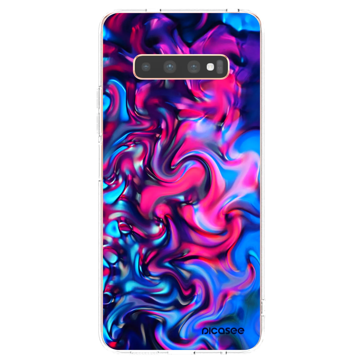 Picasee husă transparentă din silicon pentru Samsung Galaxy S10 Plus G975 - Redlight