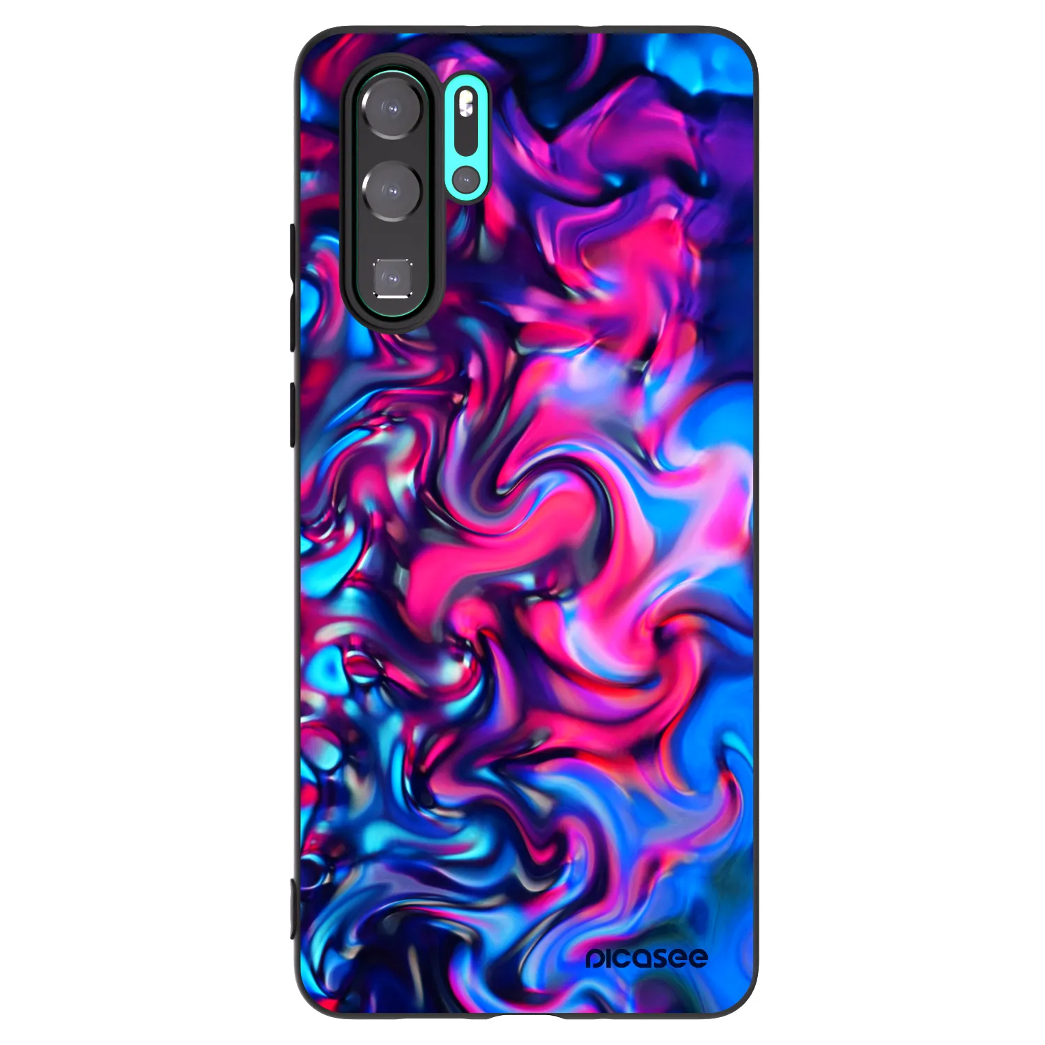 Picasee husă neagră din silicon pentru Huawei P30 Pro - Redlight