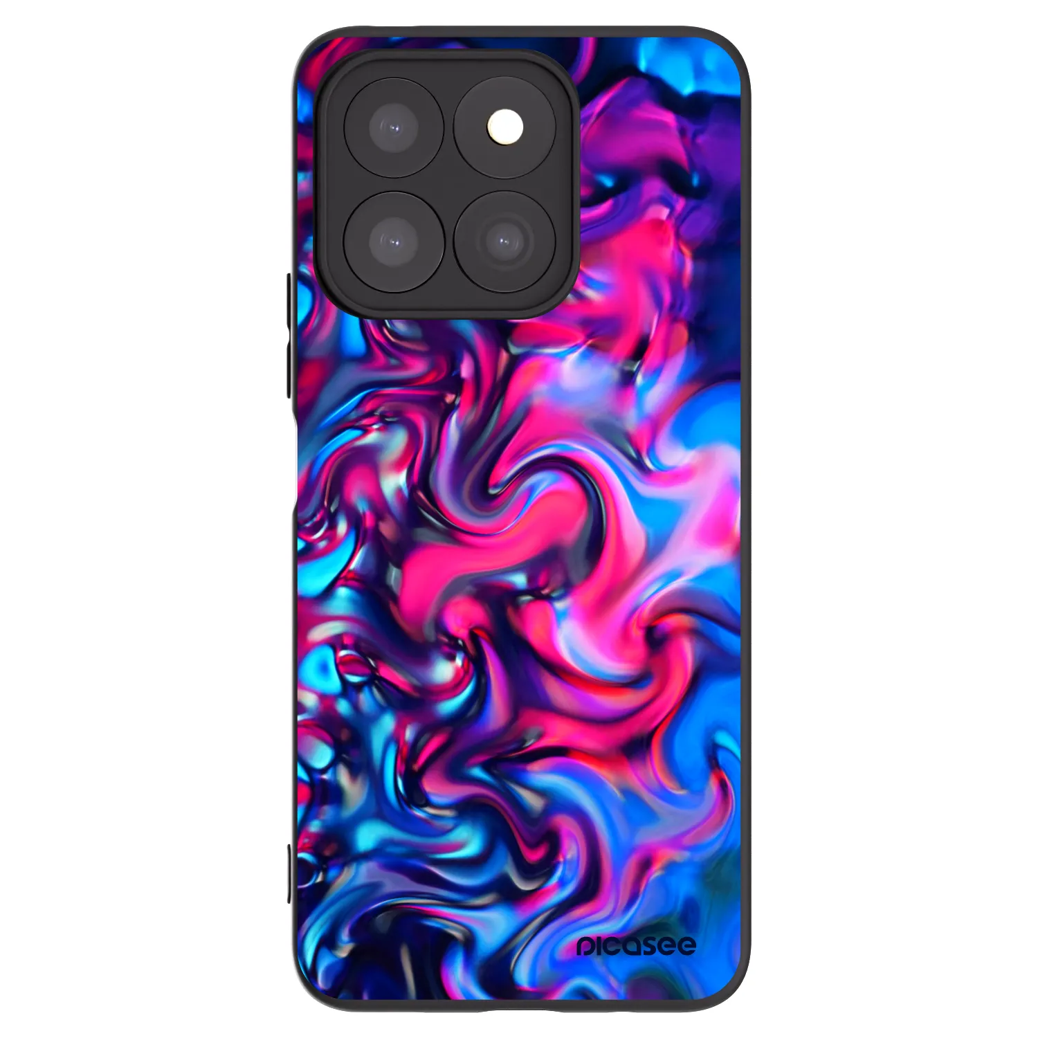 Picasee husă neagră din silicon pentru Honor X8c - Redlight