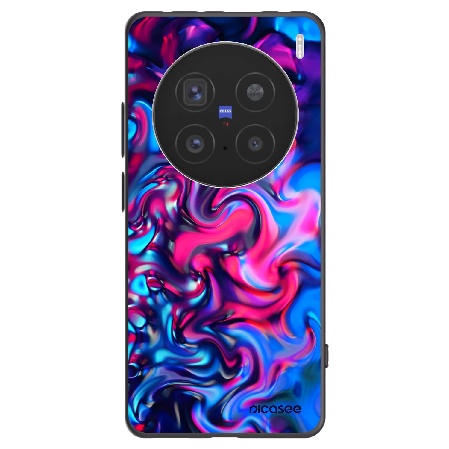 Picasee husă neagră din silicon pentru Vivo X200 Pro - Redlight
