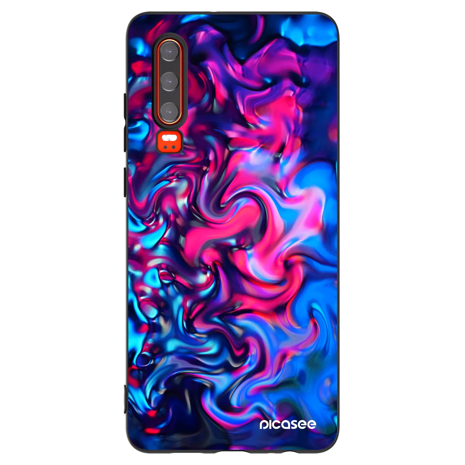Picasee husă neagră din silicon pentru Huawei P30 - Redlight
