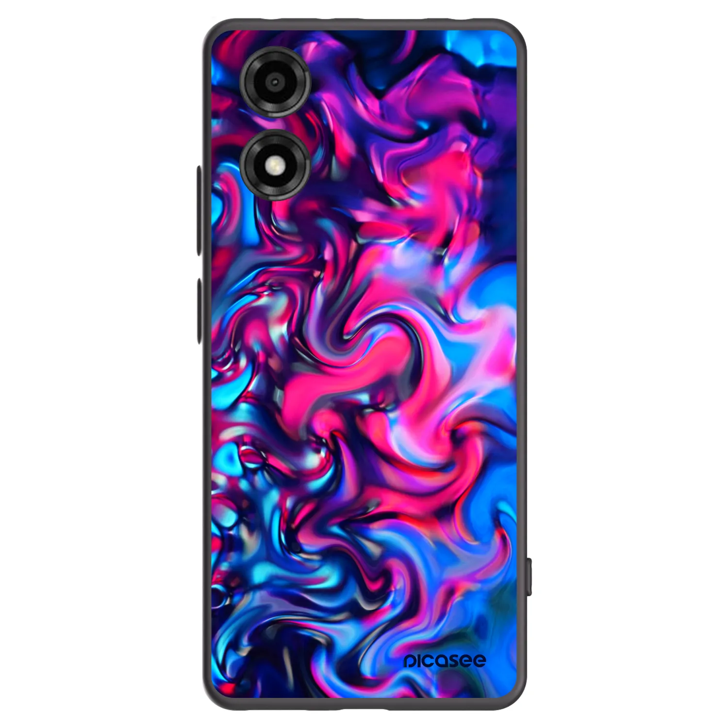 Picasee husă neagră din silicon pentru Motorola Moto E14 - Redlight