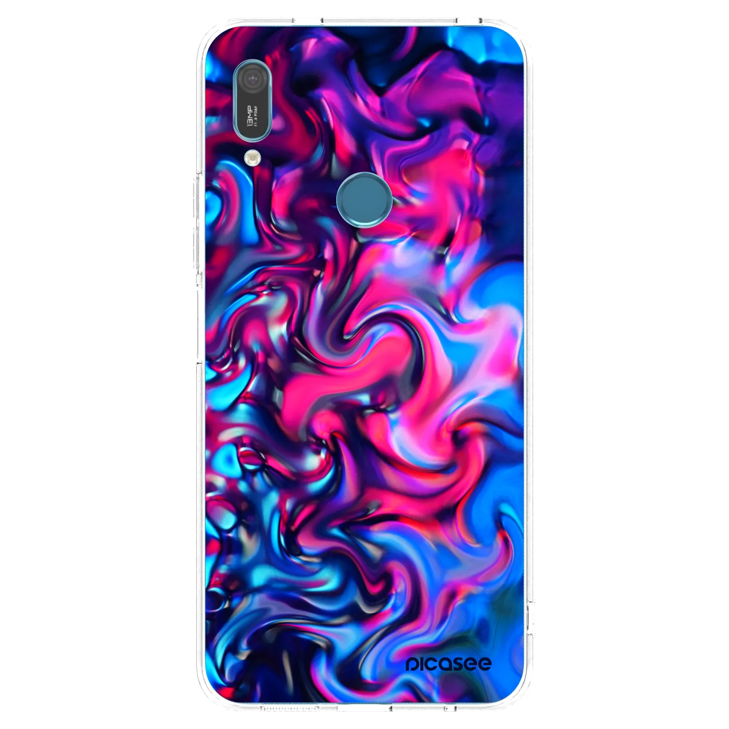 Picasee husă transparentă din silicon pentru Huawei Y6 2019 - Redlight