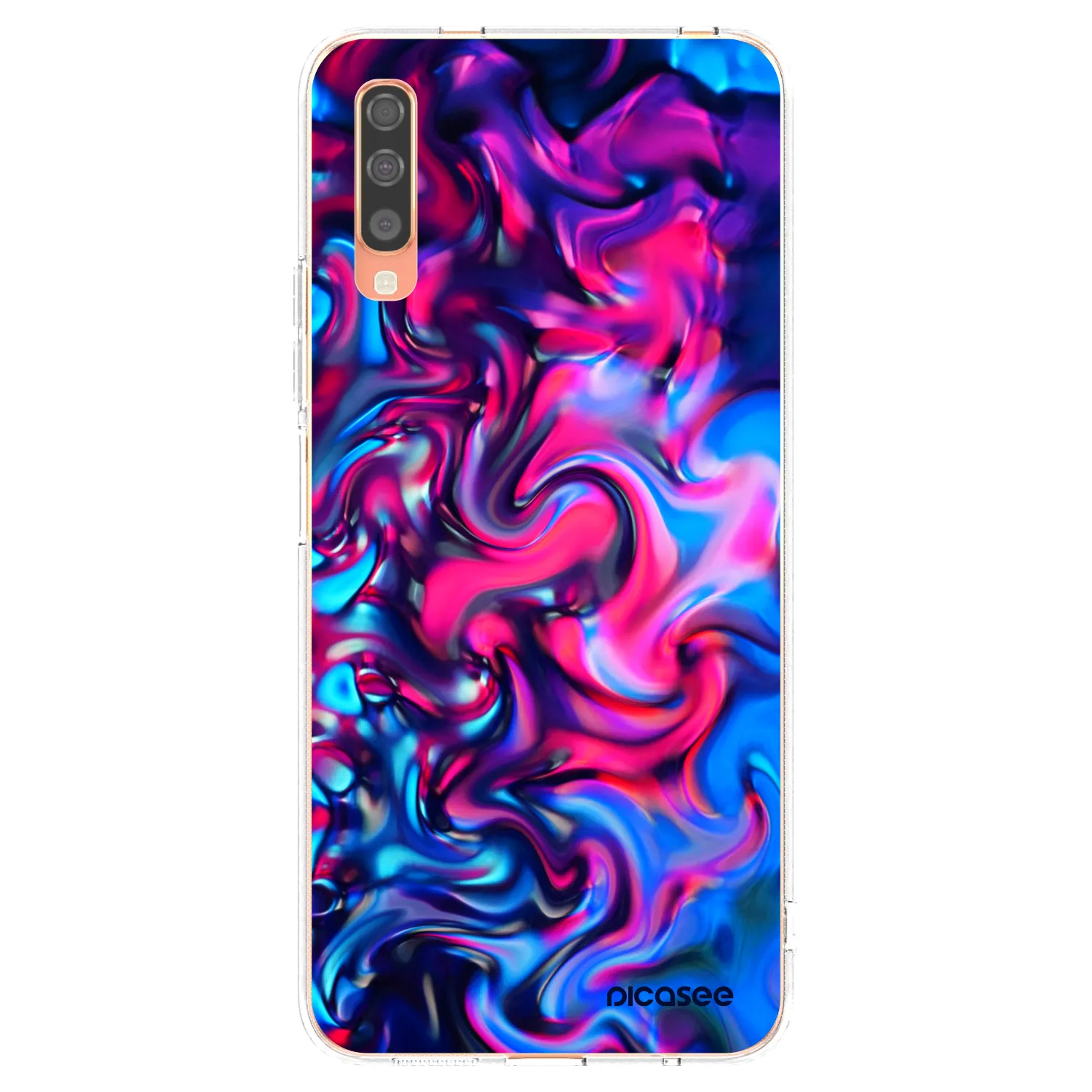 Picasee husă transparentă din silicon pentru Samsung Galaxy A70 A705F - Redlight
