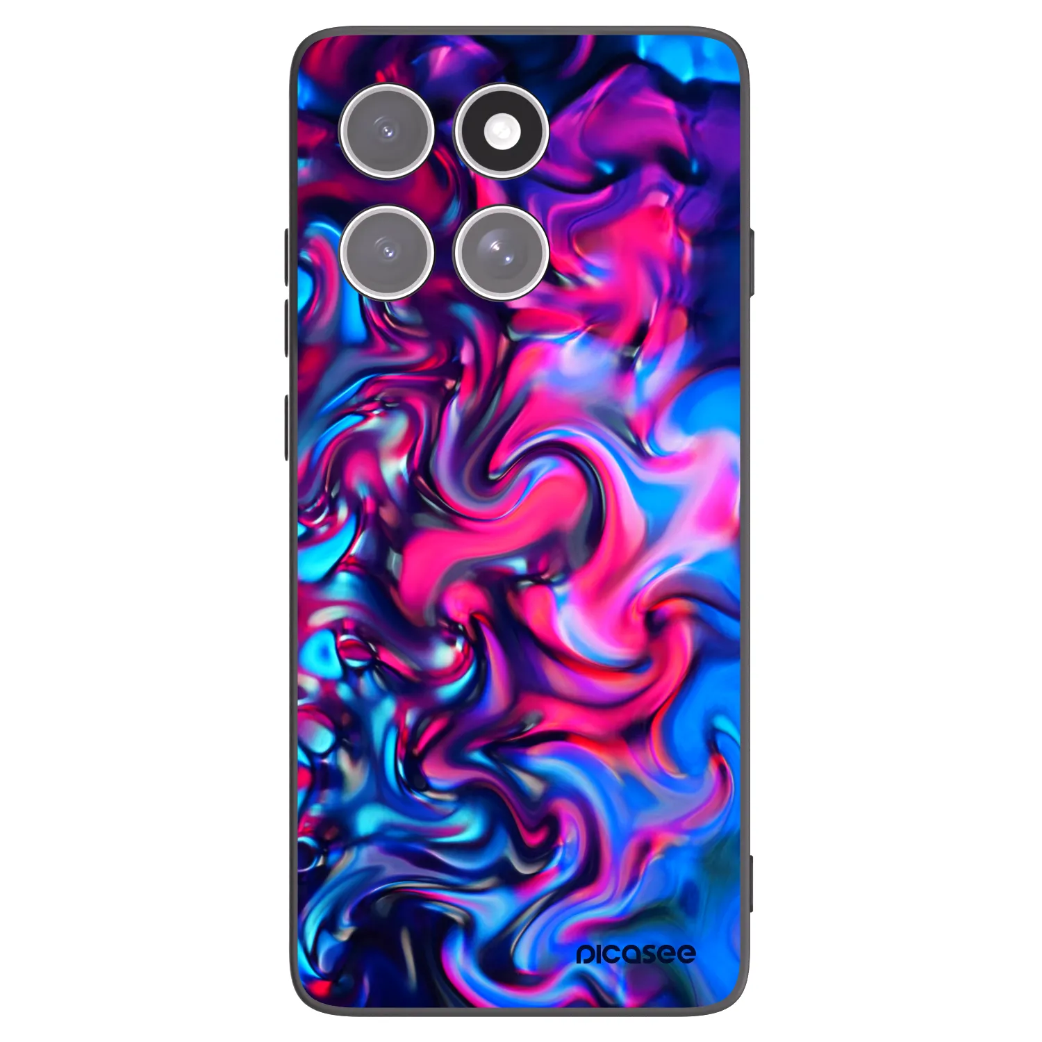 Picasee husă neagră din silicon pentru Motorola Edge 60 Pro - Redlight