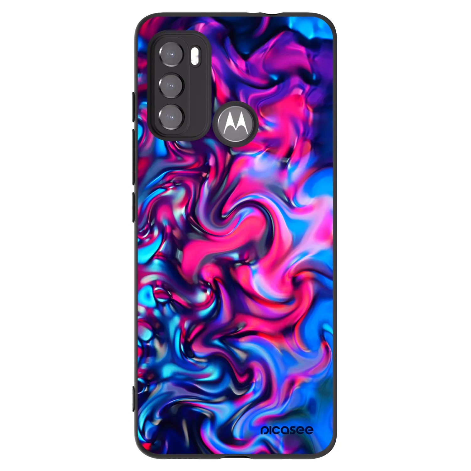 Picasee husă neagră din silicon pentru Motorola Edge 60 5G - Redlight