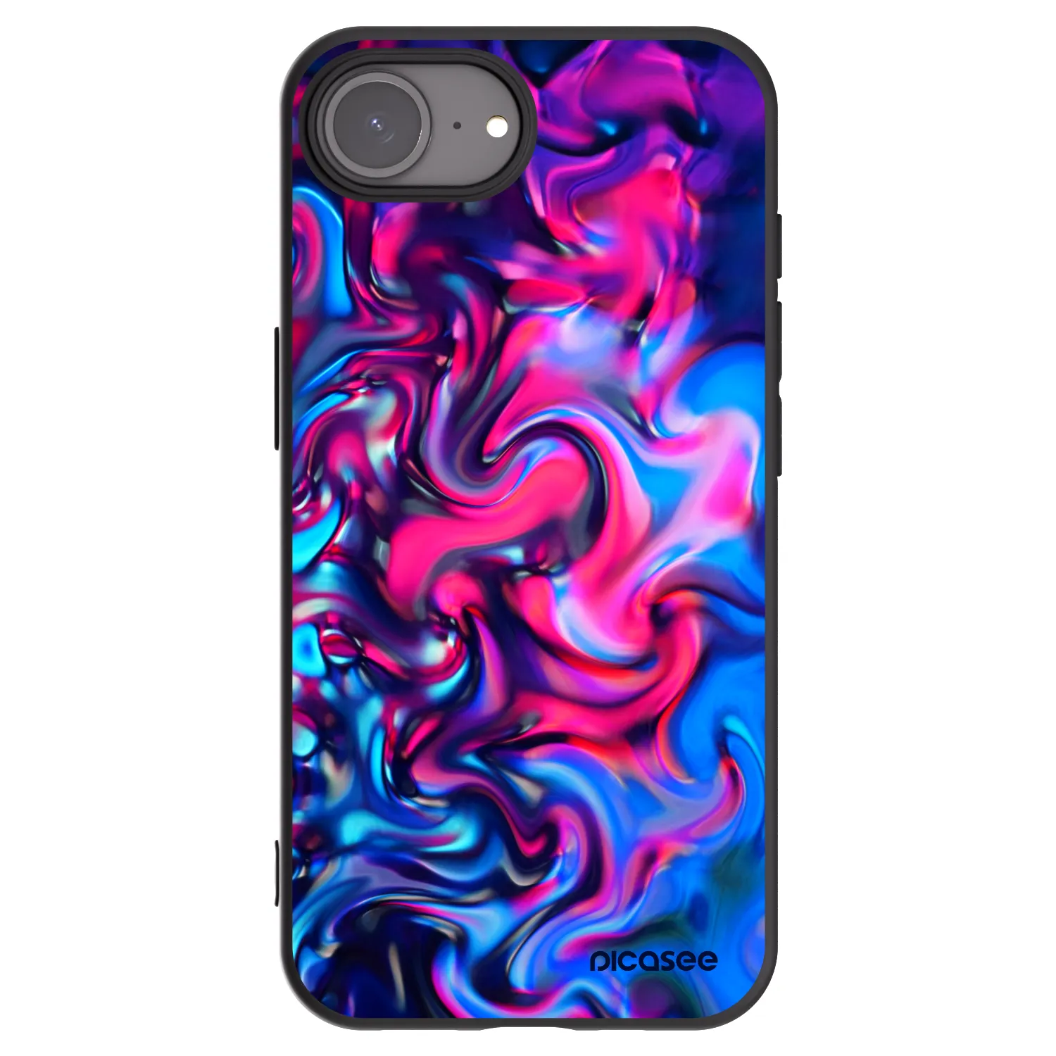 Picasee husă neagră din silicon pentru Apple iPhone 17e - Redlight