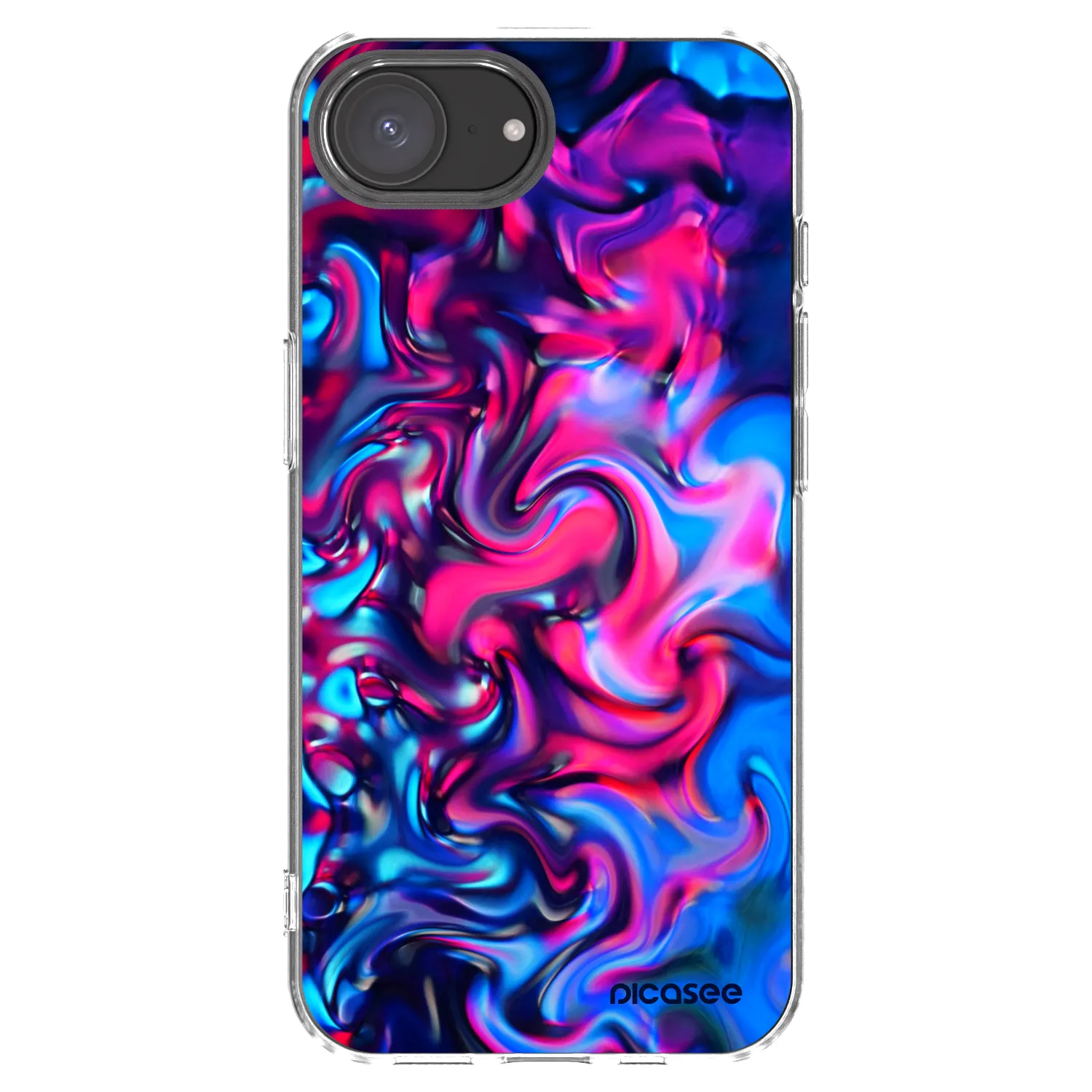 Picasee husă transparentă din silicon pentru Apple iPhone 17e - Redlight