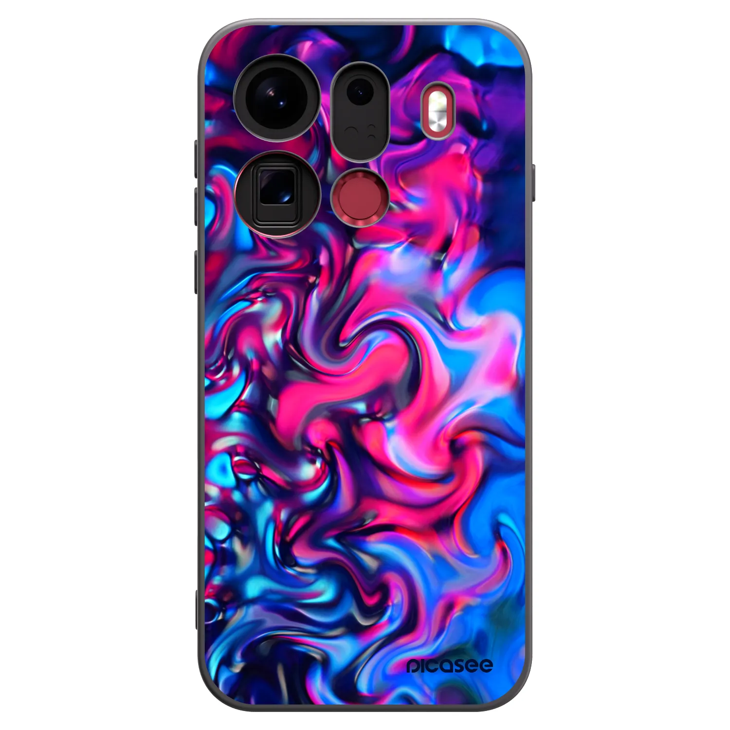 Picasee husă neagră din silicon pentru OPPO Find X9 Pro - Redlight