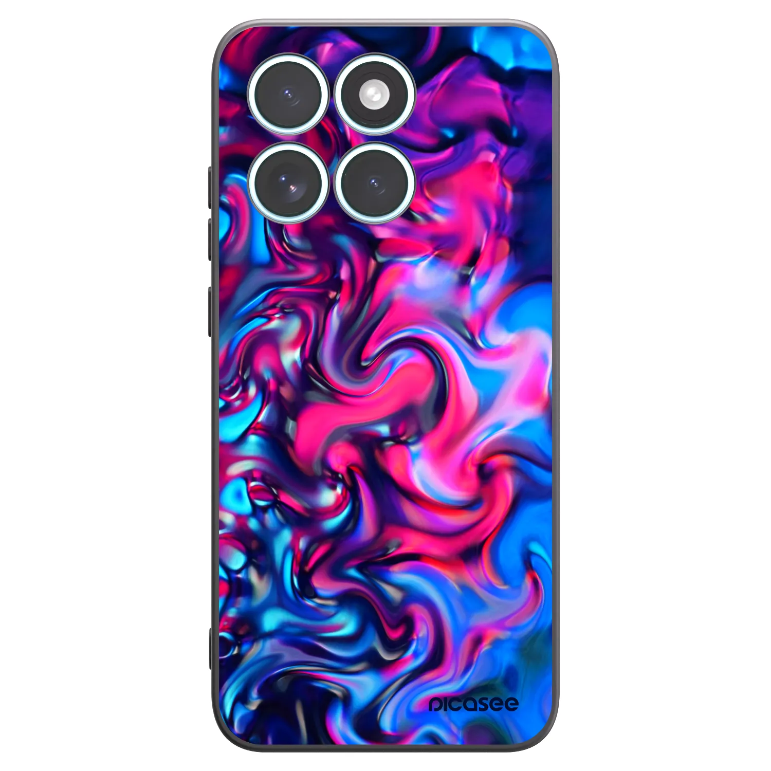 Picasee husă neagră din silicon pentru Motorola Edge 70 Fusion - Redlight