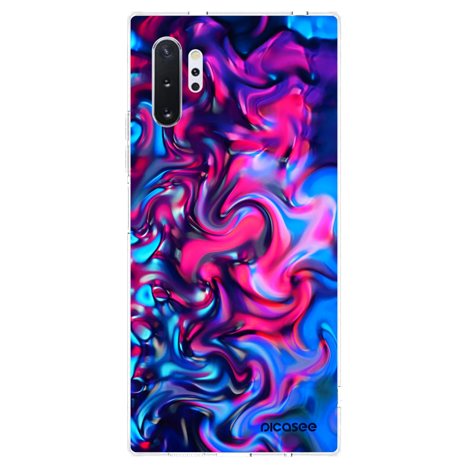 Picasee husă transparentă din silicon pentru Samsung Galaxy Note 10+ N975F - Redlight