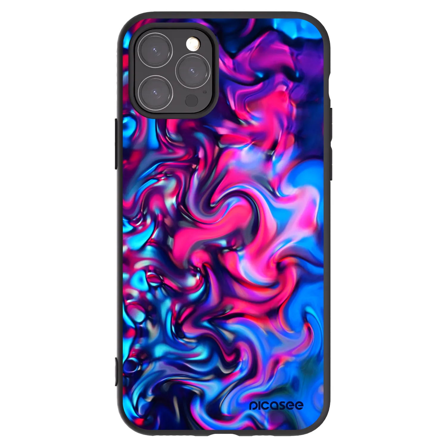 Picasee husă neagră din silicon pentru Apple iPhone 11 Pro - Redlight
