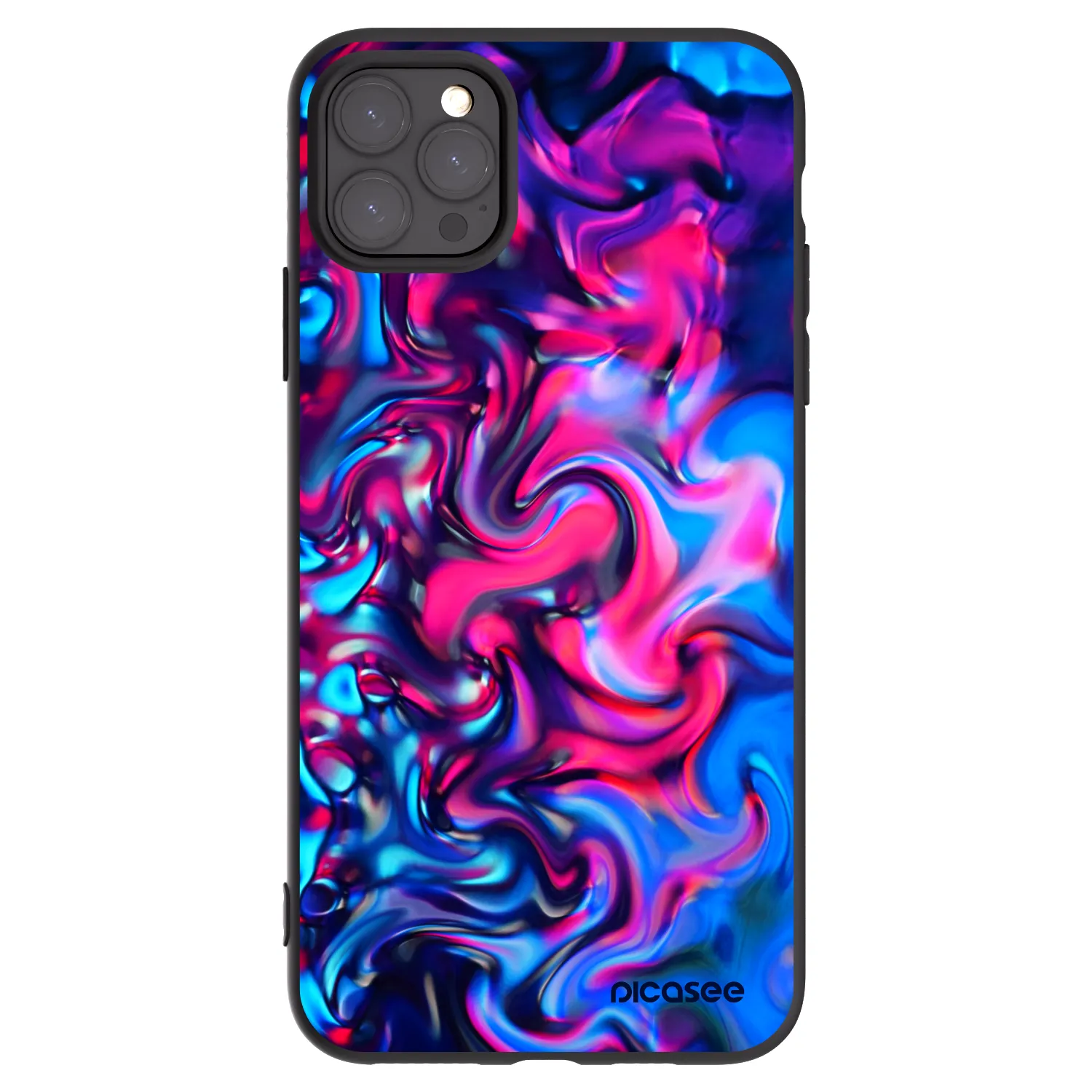 Picasee husă neagră din silicon pentru Apple iPhone 11 Pro Max - Redlight