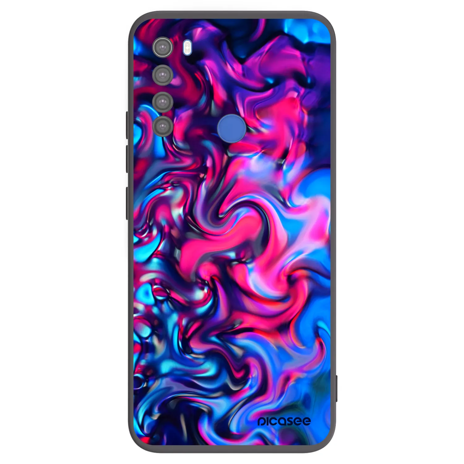 Picasee husă neagră din silicon pentru Xiaomi Redmi Note 8T - Redlight