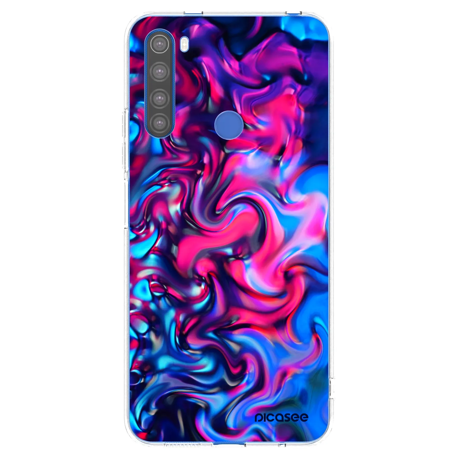 Picasee husă transparentă din silicon pentru Xiaomi Redmi Note 8T - Redlight