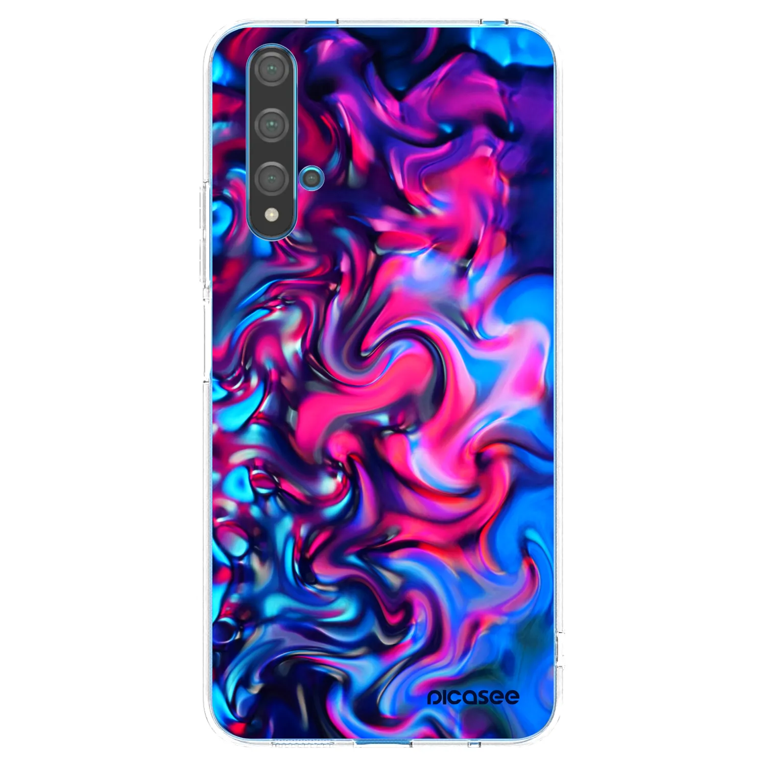 Picasee husă transparentă din silicon pentru Huawei Nova 5T - Redlight