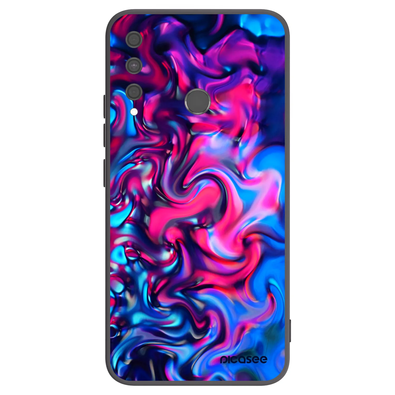 Picasee husă neagră din silicon pentru Huawei P40 Lite E - Redlight