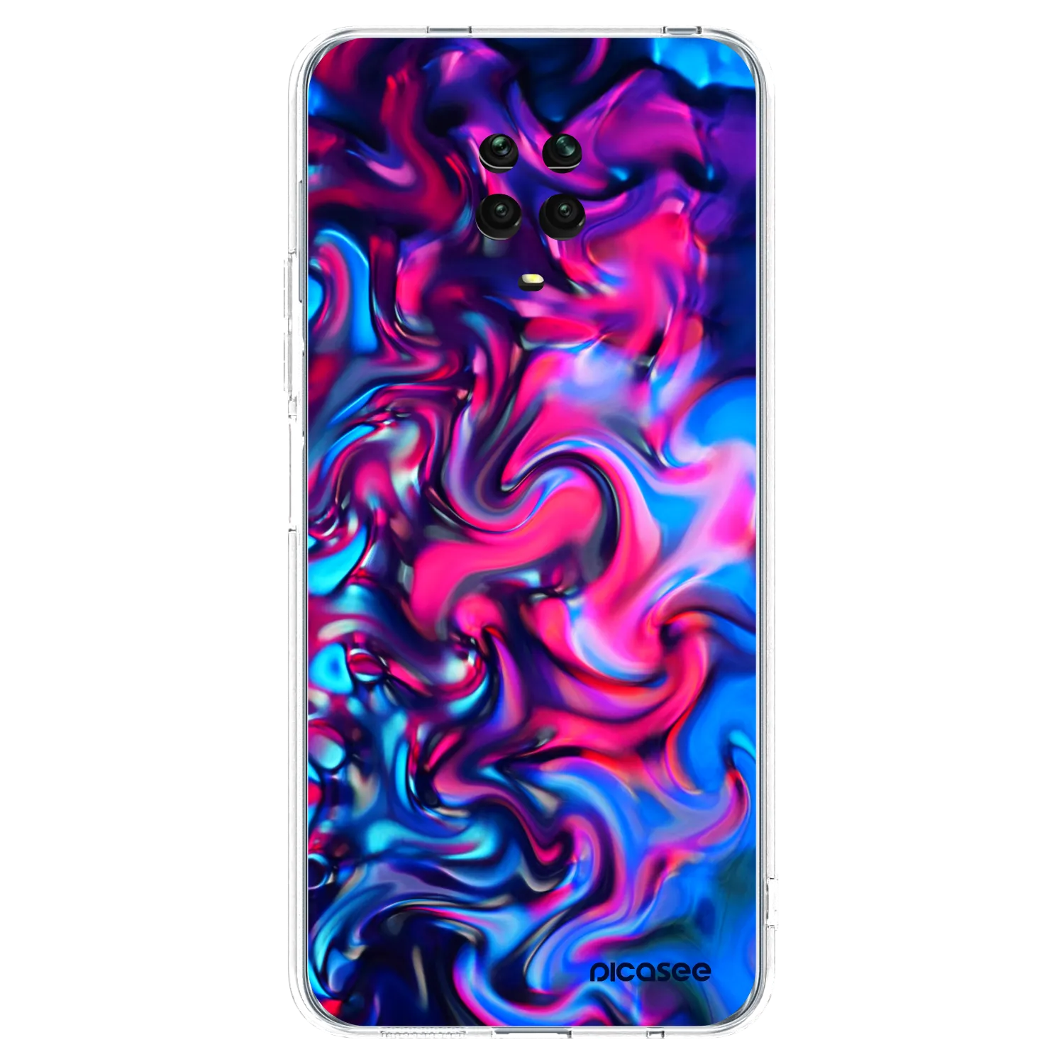 Picasee husă transparentă din silicon pentru Xiaomi Redmi Note 9 Pro - Redlight