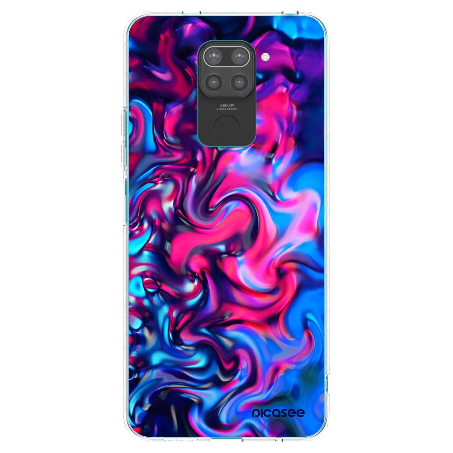 Picasee husă neagră din silicon pentru Xiaomi Redmi Note 9 - Redlight