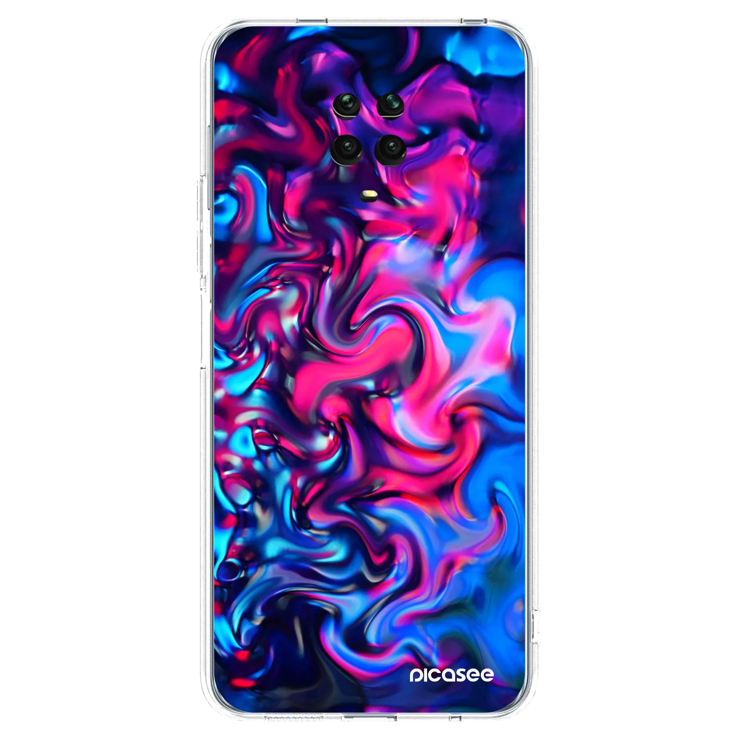 Picasee husă transparentă din silicon pentru Xiaomi Redmi Note 9S - Redlight