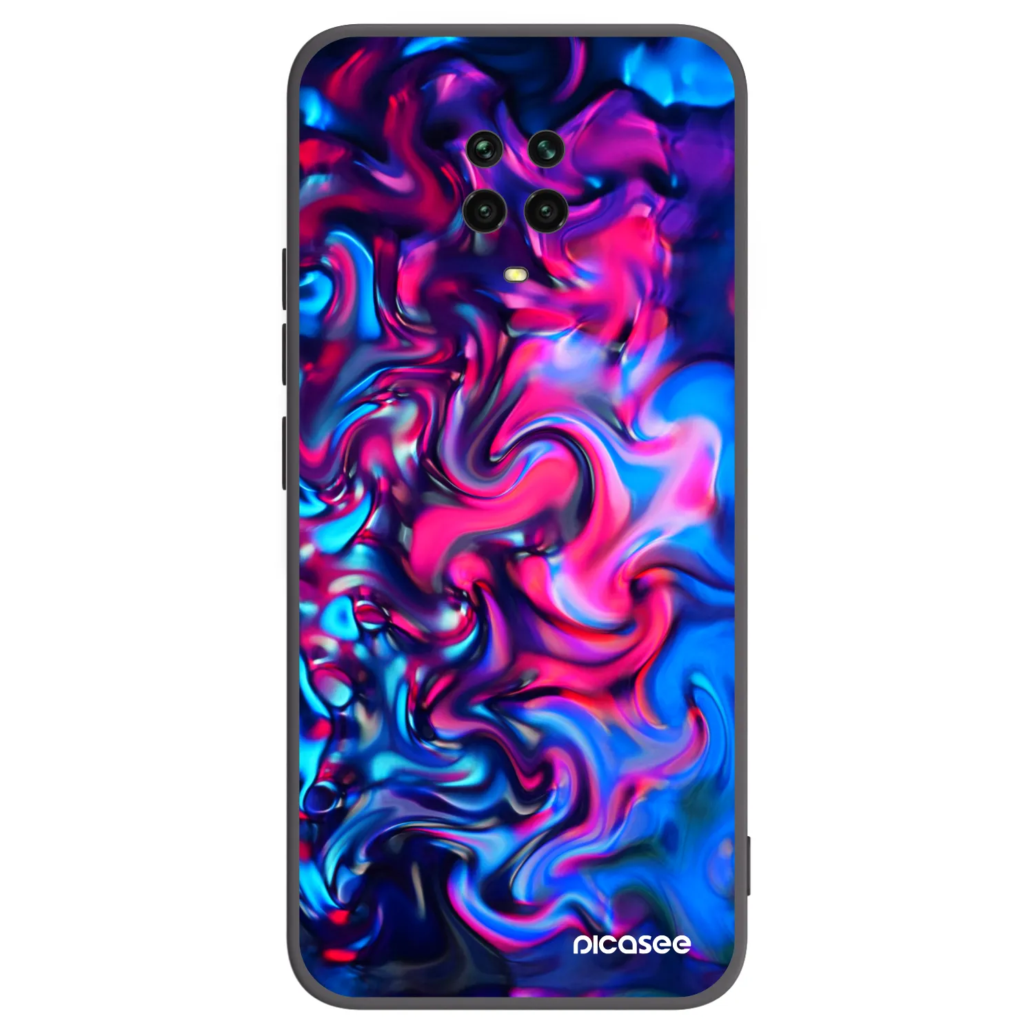 Picasee husă neagră din silicon pentru Xiaomi Redmi Note 9S - Redlight