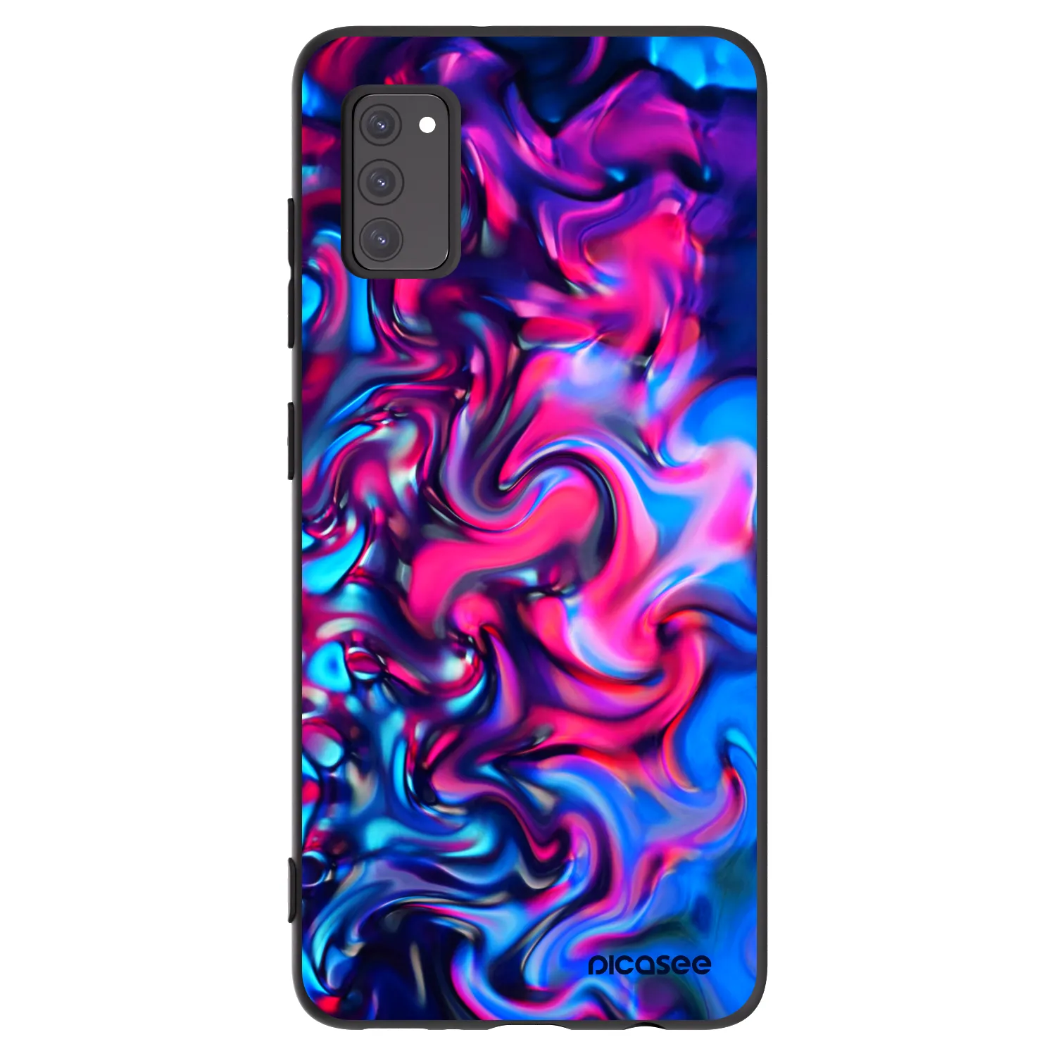 Picasee husă neagră din silicon pentru Samsung Galaxy A41 A415F - Redlight