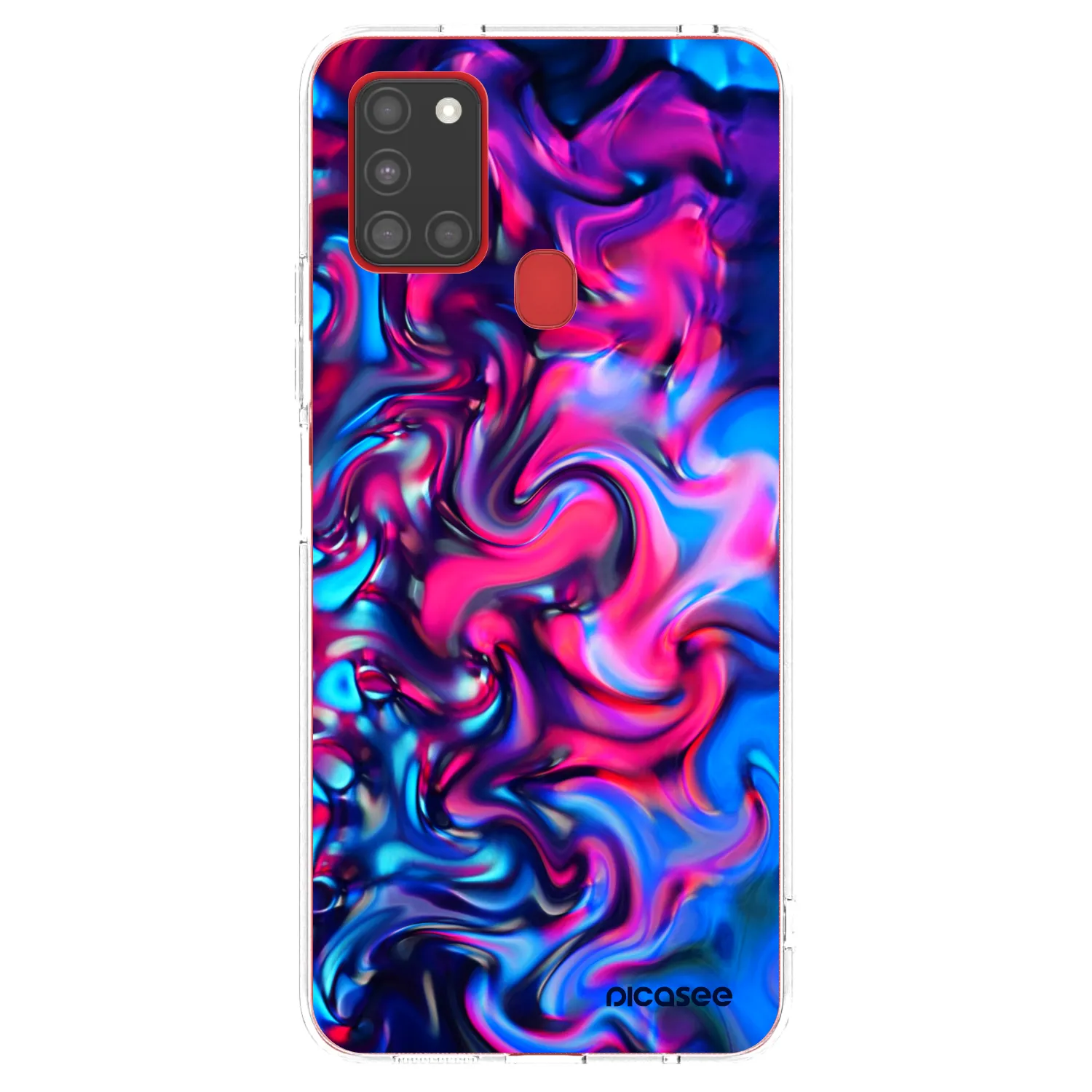 Picasee husă transparentă din silicon pentru Samsung Galaxy A21s - Redlight