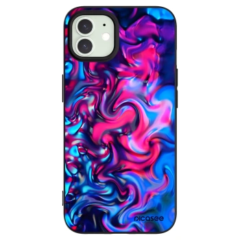 Picasee husă neagră din silicon pentru Apple iPhone 12 Pro - Redlight