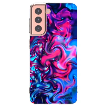Picasee husă transparentă din silicon pentru Samsung Galaxy S21 5G G991B - Redlight