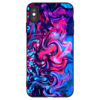 Picasee husă neagră din silicon pentru Apple iPhone XS Max - Redlight