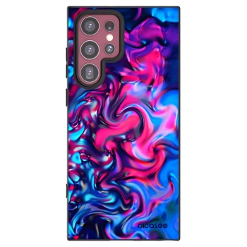 Picasee husă neagră din silicon pentru Samsung Galaxy S22 Ultra 5G - Redlight