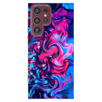 Picasee husă transparentă din silicon pentru Samsung Galaxy S22 Ultra 5G - Redlight